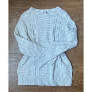 Cream GAP Cable Knit Sweater